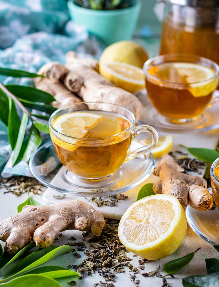 Green Tea with Lemon & Ginger